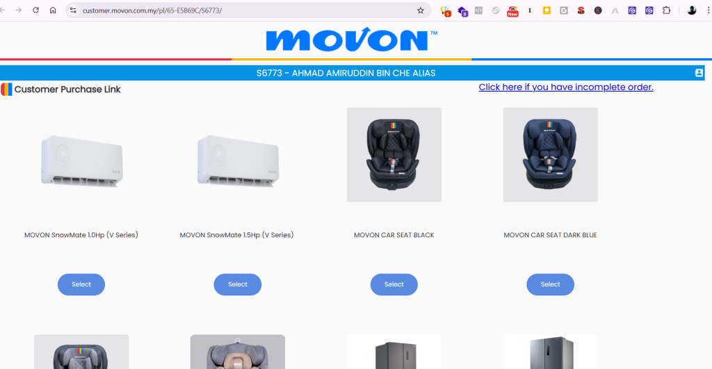 Cara Beli Sendiri Aircond Movon Secara Ansuran